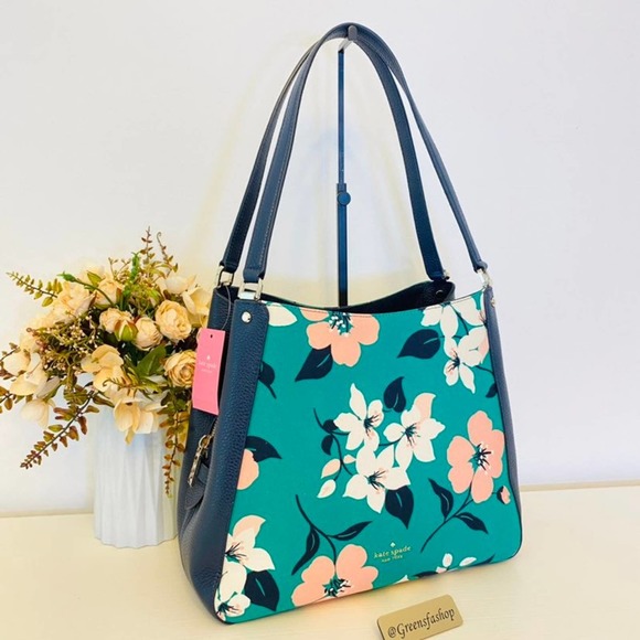 kate spade Bags Nwt Kate Spade Leila Medium Lily Blooms Floral